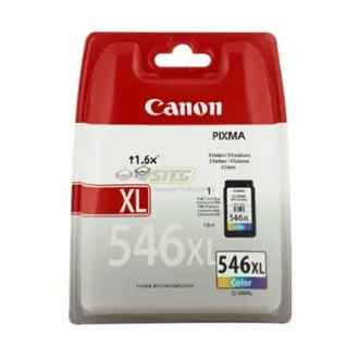 Tinta Canon CL-546XL, 8288B001, 13ml, visoki kapacitet, boja (cijan, magenta, žuta), 1 kom, kompatibilna s PIXMA iP2850, MG2450, MG2550, MX495, MG2950, MG3050, TR4550, TS205, TS305, TS3350, TS3150