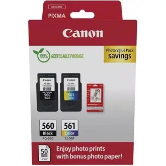 Tinta Canon PG-560 + CL-561, 3713C008, Black + Color (Multipack)