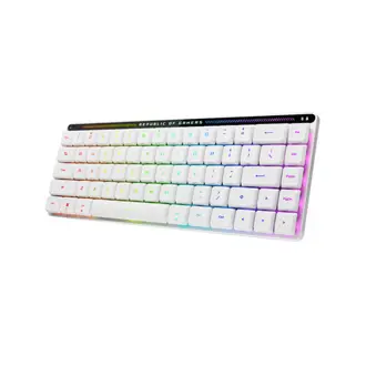 Tipkovnica Asus ROG Falchion RX Low Profile, bežična, gaming, mehanička, ROG RX Red LP switches, RGB, TKL, US Layout, bijela