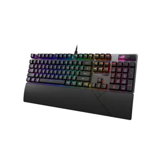 Tipkovnica Asus ROG Strix Scope II RX, žičana, gaming, mehanička, ROG RX Red switches, US Layout, RGB, crna