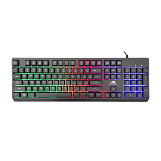 Tipkovnica Baracuda BGK-02114 Starfish, žičana, gaming, membranska, LED, US Layout, crna