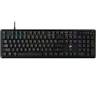 Tipkovnica Corsair K70 Core RGB, žičana, gaming, mehanička, MLX Red linear switches, US Layout, RGB, crna