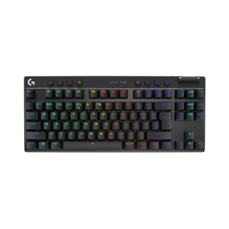 Tipkovnica Logitech G Pro X TKL Lightspeed, bežična, gaming, mehanička, tactile switches, RGB, crna