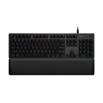 Tipkovnica Logitech G513, žičana, gaming, mehanička, romer gx brown switches, RGB, crna