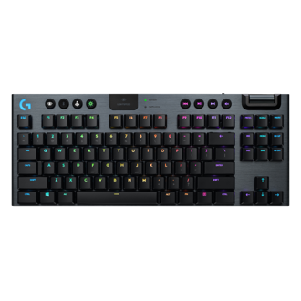 Tipkovnica Logitech G915 Lightspeed TKL, bežična, gaming, mehanička, GL tactile switches, RGB, TKL, crna