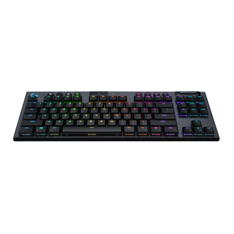Tipkovnica Logitech G915 Lightspeed TKL, bežična, gaming, mehanička, GL clicky switches, RGB, TKL, crna