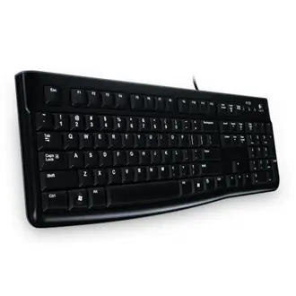 Tipkovnica Logitech K120, žičana, HR Layout, crna, OEM