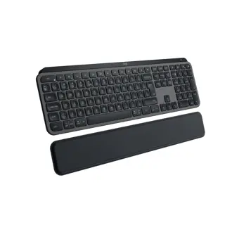 Tipkovnica Logitech MX Keys S Plus, bežična, bijelo LED, US/HR Layout, grafitno-siva