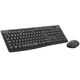 Tipkovnica + miš Logitech MK295, bežični, tamnosivi