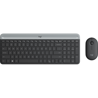 Tipkovnica + miš Logitech MK470, bežični, crni