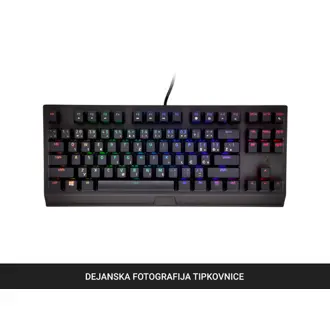 Tipkovnica Razer BlackWidow V3 TKL, žičana, gaming, mehanička, yellow switches, US/HR Layout, RGB, crna, RZ03-03491800-R3M1