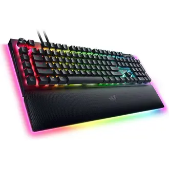 Tipkovnica Razer BlackWidow V4 Pro, žičana, gaming, mehanička, yellow switches, RGB, US layout, crna, RZ03-04681800-R3M1
