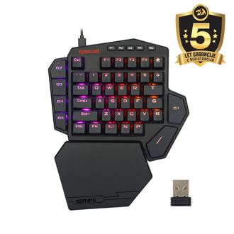 Tipkovnica Redragon Diti Elite K585, bežična, gaming, mehanička, red switches, RGB, crna