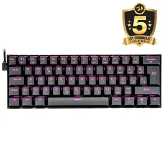 Tipkovnica Redragon Dragonborn K630, žičana, gaming, mehanička, brown switches, TKL, rozo LED, crna