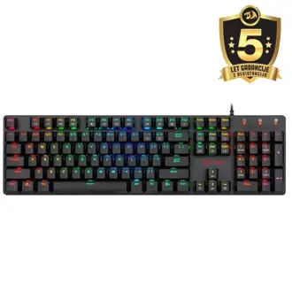 Tipkovnica Redragon Shrapnel K589, žičana, gaming, mehanička, brown switches, RGB, crna