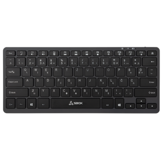 Tipkovnica SBOX BT-05, bežična, bluetooth, HR Layout, srebrna