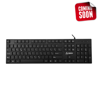 Tipkovnica SBOX K-123, žičana, HR Layout, crna