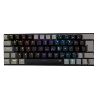 Tipkovnica White Shark GK-002112 Wakizashi, žičana, gaming, mehanička, red switches, HR layout, LED, TKL, crno-siva