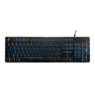 Tipkovnica White Shark GK-003141 Tachi, žičana, gaming, membranska, US Layout, LED, crna