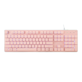 Tipkovnica White Shark GK-003441 Tachi, žičana, gaming, membranska, US Layout, LED, roza