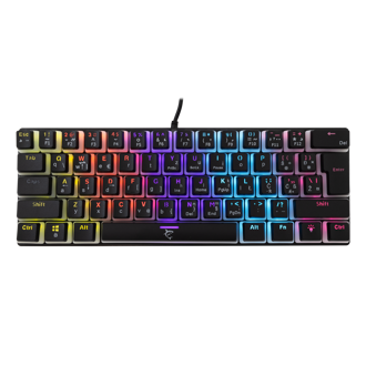 Tipkovnica White Shark GK-2202 Ashiko, žičana, gaming, mehanička, blue switches, HR layout, LED, TKL, crna