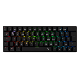 Tipkovnica White Shark Premium Line GK-003112 Kaiken, bežična, bluetooth, gaming, mehanička, red switches, TKL, HR layout, RGB, crna