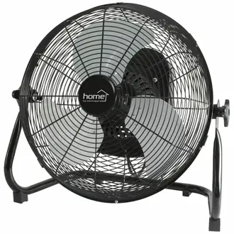 Ventilator podni HOME PVRO 40, 40cm, metalne lopatice, 3 brzine, kut prilagodbe do 90°, kromirana rešetka, dimenzije 54x50x26cm