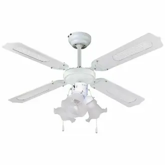 Ventilator stropni HOME CF 1050L, E27, 3x60W, bijeli, 2 god