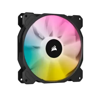 Ventilator za kućište Corsair iCUE SP140 RGB Elite, 140mm, PWM, crni