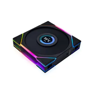 Ventilator za kućište Lian li Uni Fan TL LCD ARGB, PWM, 120mm, crni (3 komada)