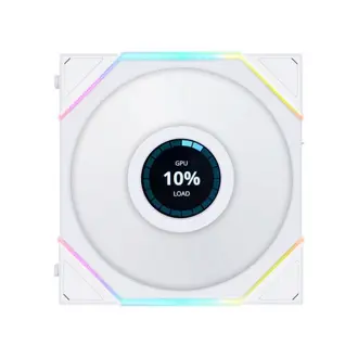 Ventilator za kućište Lian li Uni Fan TL LCD Reverse Blade ARGB, PWM, 120mm, bijeli