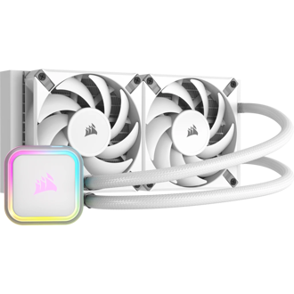 Vodeno hlađenje Corsair iCUE H100i RGB Elite, 2x120mm, Intel i AMD, bijelo