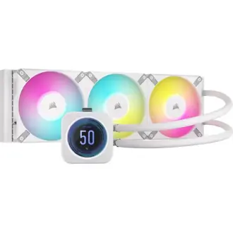 Vodeno hlađenje Corsair iCUE H150i Elite LCD XT, 3x120mm, Intel i AMD, bijelo