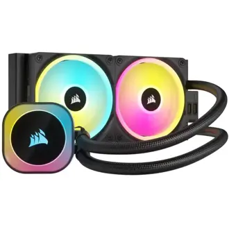 Vodeno hlađenje Corsair iCUE Link H100i RGB, 2x120mm, Intel i AMD, crno