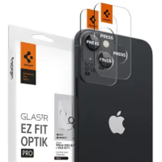 Zaštitno staklo za mobitel Spigen Glass EZ Fit Optik Pro, za Apple iPhone 14/iPhone 14 Plus, 2 komada