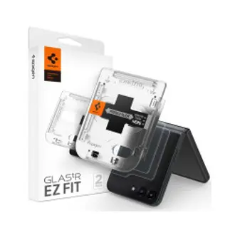 Zaštitno staklo za mobitel Spigen Glass tR EZ Fit, Transparency, za Samsung Galaxy Z Flip5, 2 komada + okvir za instalaciju