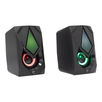 Zvučnici White Shark GSP-619 Beat, 6W, 2.0, LED, crni