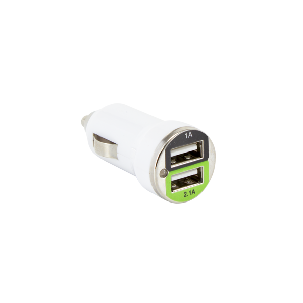 Auto punjač SBOX CC-221, 2xUSB-A, 10W, bijeli - Slika 1