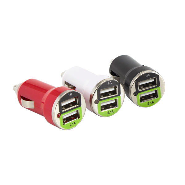 Auto punjač SBOX CC-221, 2xUSB-A, 10W, bijeli - Slika 3