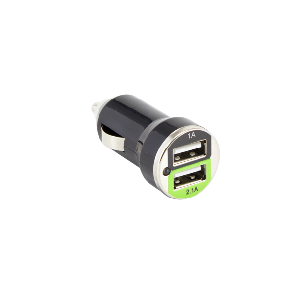 Auto punjač SBOX CC-221, 2xUSB-A, 10W, crni - Slika 1