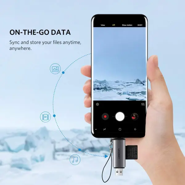 Čitač memorijskih kartica Ugreen 50706, SD/MicroSD, USB 3.0 - Slika 3