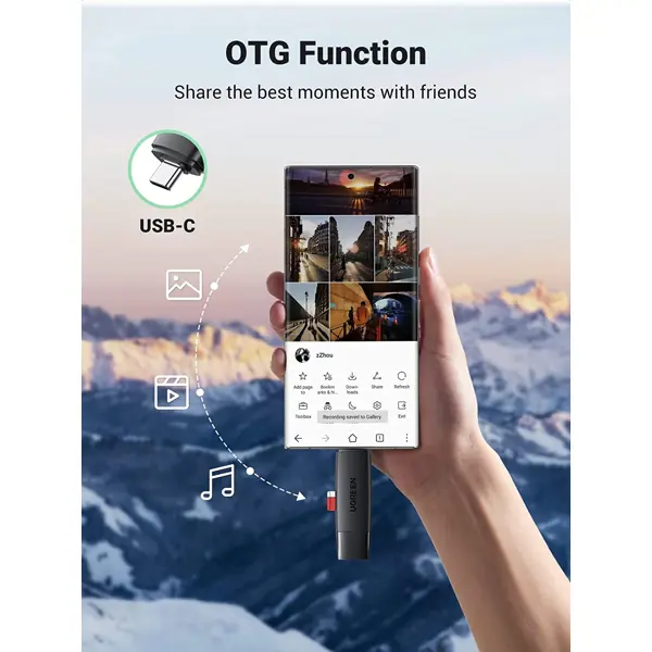 Čitač memorijskih kartica Ugreen 80191, SD/MicroSD, USB 3.0 - Slika 5