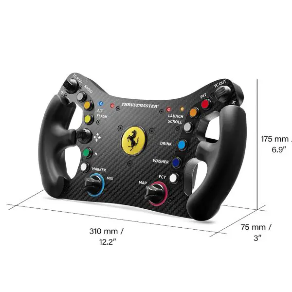 Dodatak za volan Thrustmaster Ferrari 488 GT3 Wheel, PC, PS4, PS5, PC, crni - Slika 7