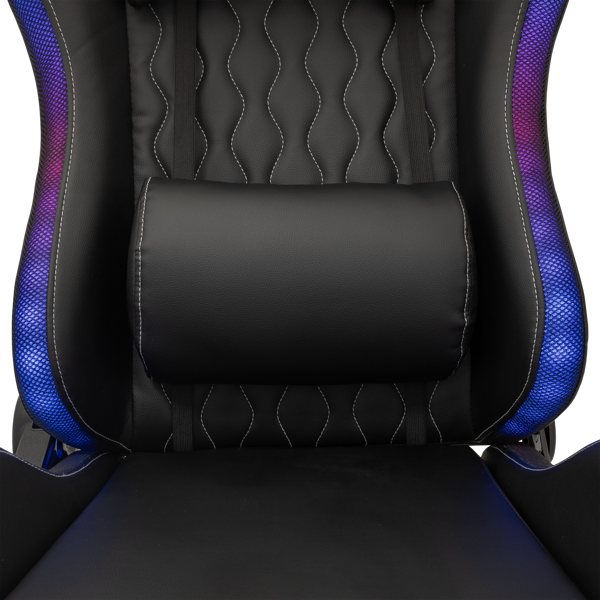 Gaming stolica White Shark Indianapolis, RGB, crna - Slika 4