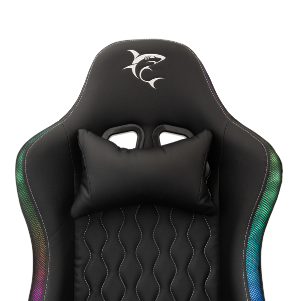 Gaming stolica White Shark Indianapolis, RGB, crna - Slika 6