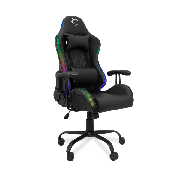 Gaming stolica White Shark Indianapolis, RGB, crna - Slika 1