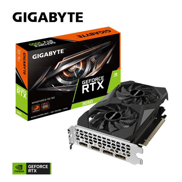 Grafička Gigabyte GeForce RTX3050 Windforce OC, 6GB GDDR6 - Slika 1