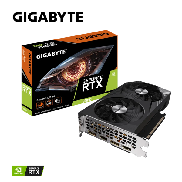 Grafička Gigabyte GeForce RTX3060 Gaming OC, 8GB GDDR6 - Slika 1
