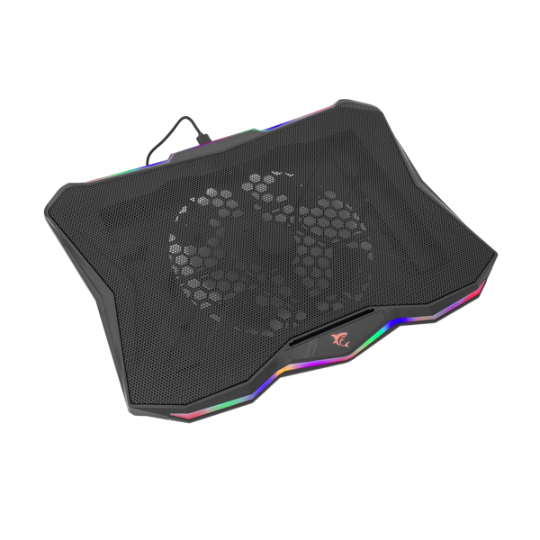 Hladnjak za prijenosno računalo White Shark GCP-03 Glacier, RGB, do 17.3", crni - Slika 1