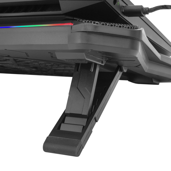 Hladnjak za prijenosno računalo White Shark GCP-03 Glacier, RGB, do 17.3", crni - Slika 6